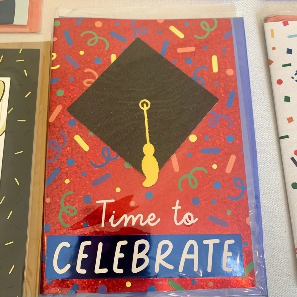 Graduation Cards Variety Pack Lot Colorful College High School Congratulations
